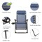 Costway Oversize Lounge Chair Patio Heavy Duty Folding Recliner